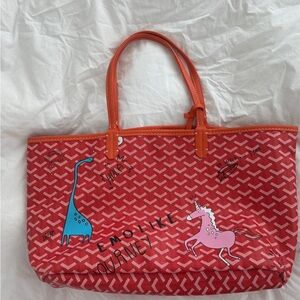 Pink and Orange Tote Bag